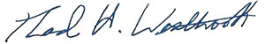 Thad Westbrook signature