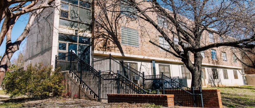 View of the outside of the McBryde Dormitory.