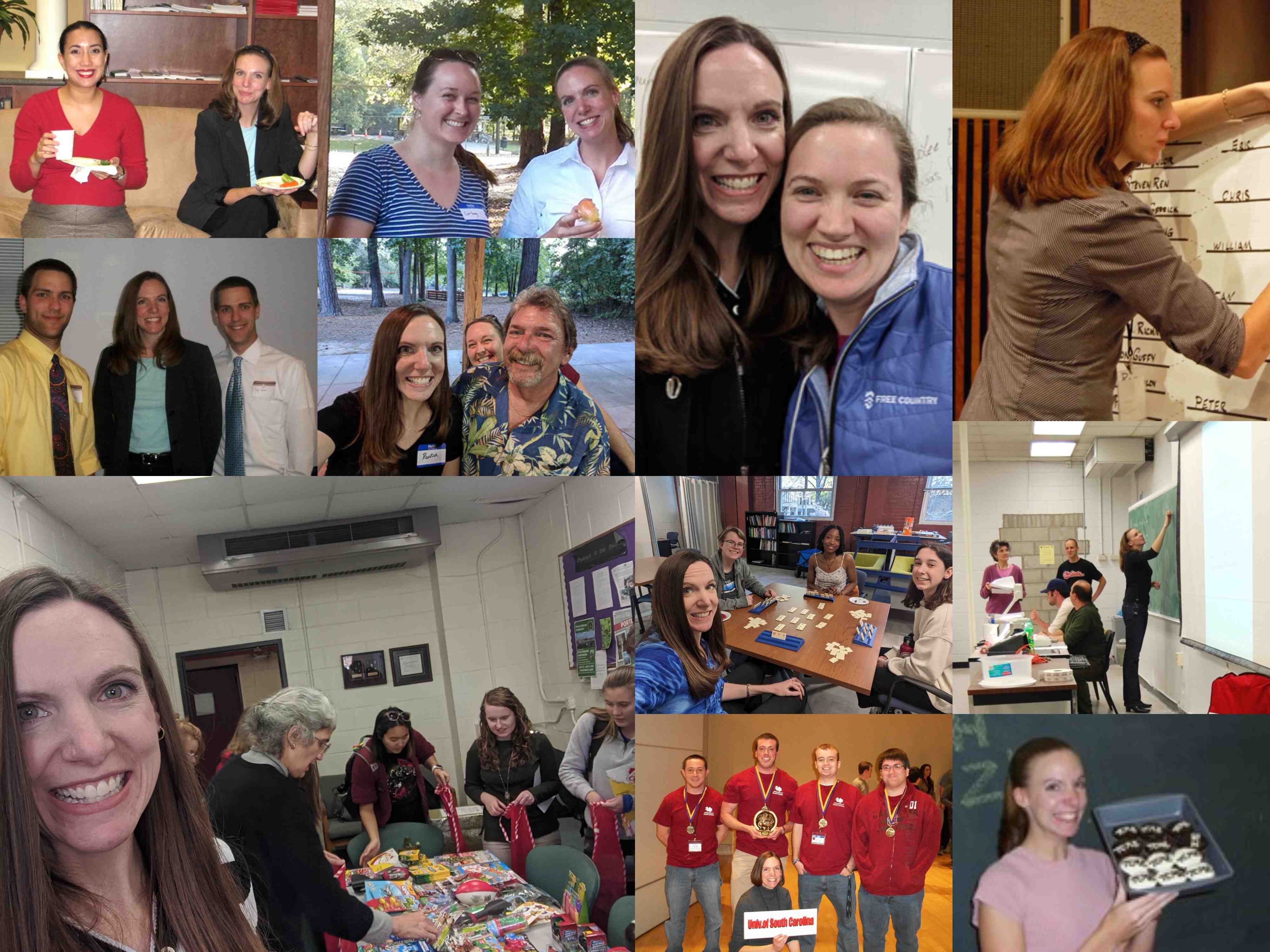 A collage of images of Ronda through the years