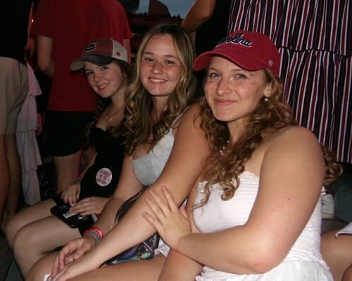 Allie Reeves at a South Carolina football game.