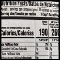 nutrition label