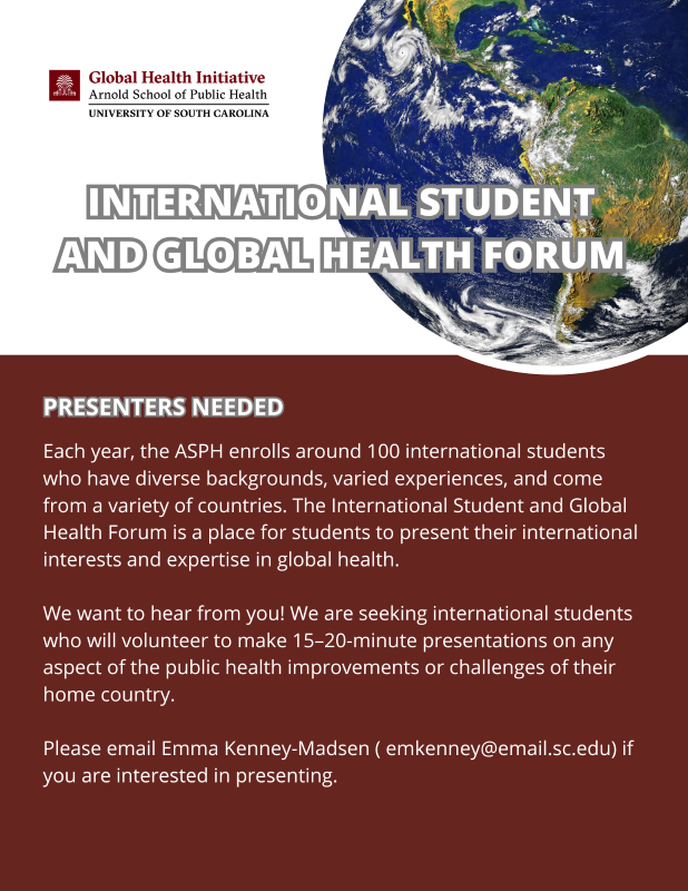 international student and global health forum