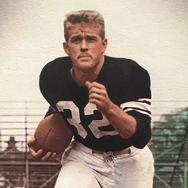 Hootie Johnson in football uniform