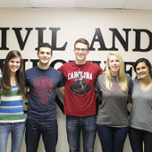 NanoLINK participants, left to right: Grace Porter, Ethan Washman, Scott Miller, Brittany Miller, Elizabeth Shelar